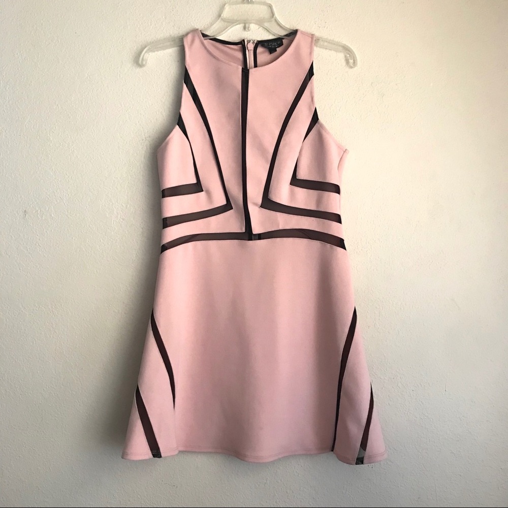 Topshop Mesh Contrast Skater Dress, US size 8